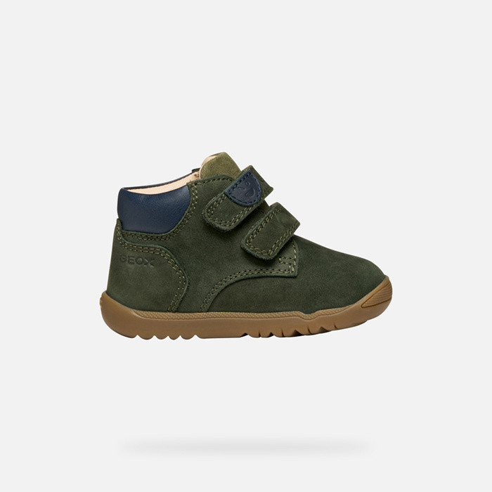 Velcro shoes MACCHIA BABY Dark Green/Navy | GEOX