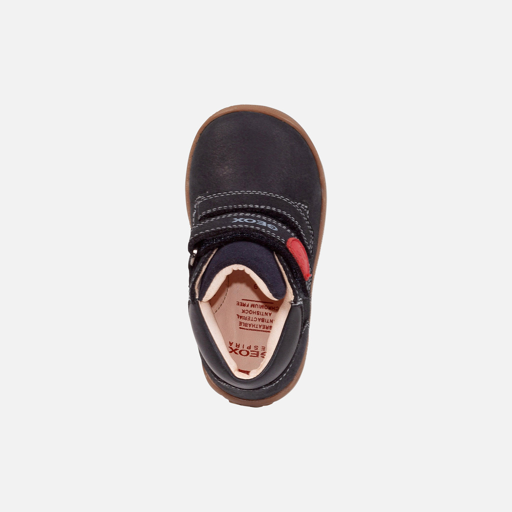 Chaussures Bébé Garçon Geox Todo Boy A - Premières Marches, Semelle Respirante, Velcro, Avec Lumières