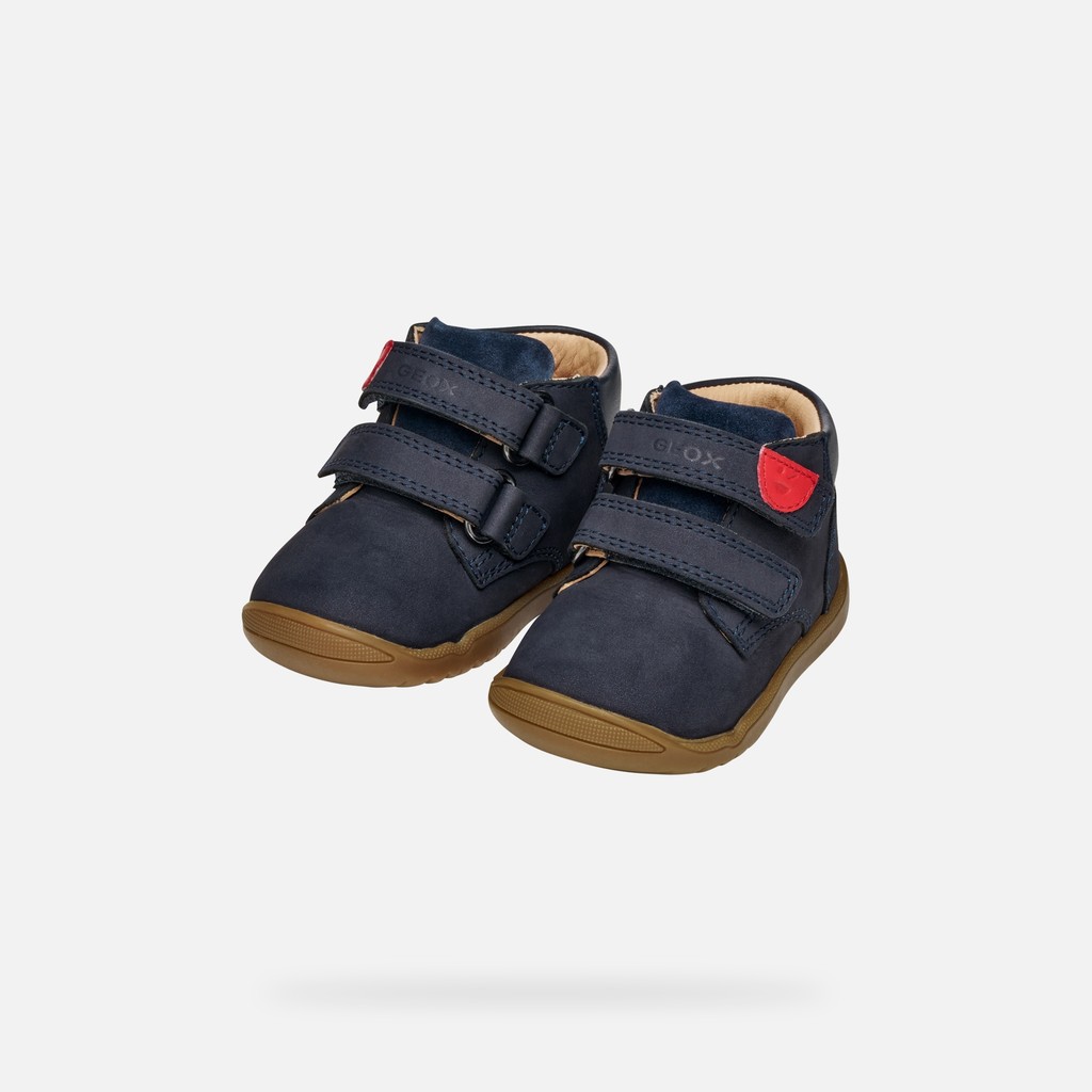 Chaussures à scratch MACCHIA BÉBÉ Bleu marine - image number 7 | GEOX