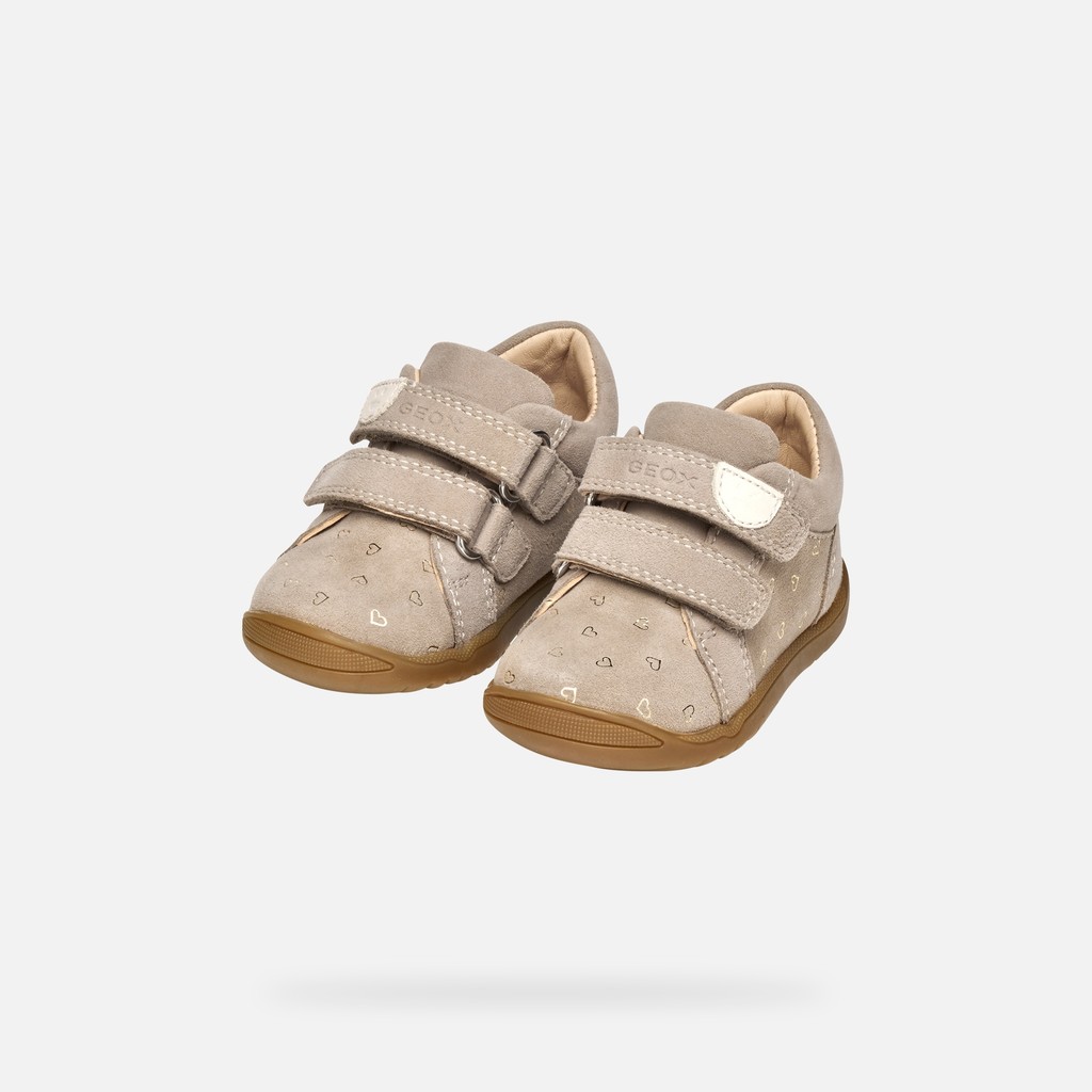Sneakers with straps MACCHIA BABY GIRL Beige - image number 7 | GEOX