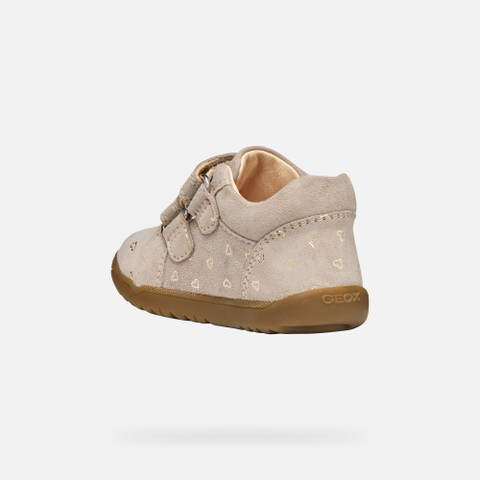 Sneakers with straps MACCHIA BABY GIRL Beige - image number 3 | GEOX