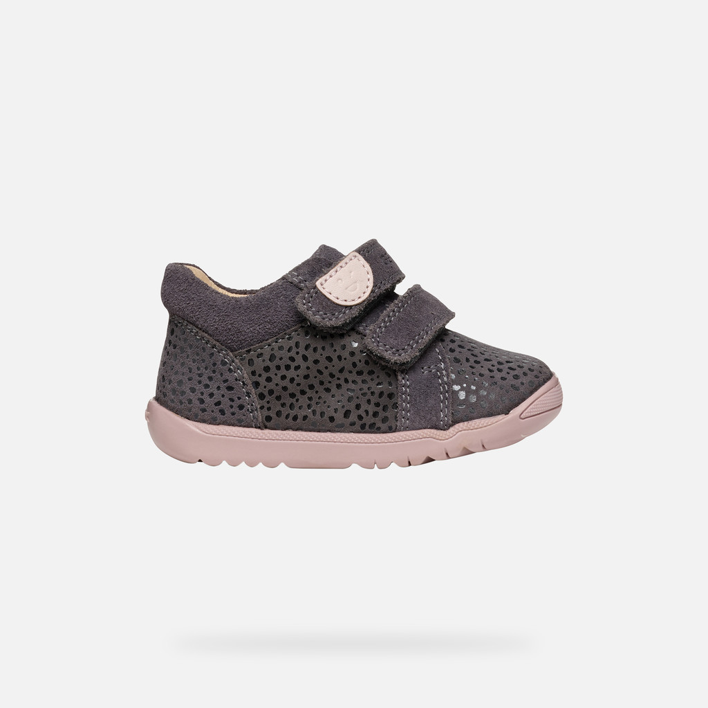 GEOX Shoes Macchia Baby Girl Grey Size 19