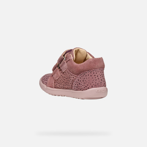 Sneakers with straps MACCHIA BABY GIRL Dark Rose - image number 3 | GEOX
