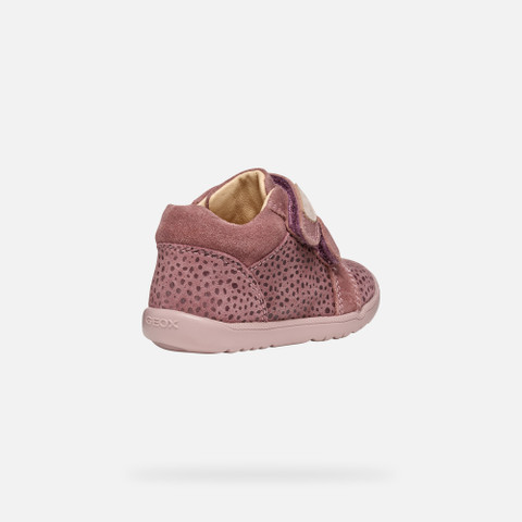 Sneakers with straps MACCHIA BABY GIRL Dark Rose - image number 4 | GEOX