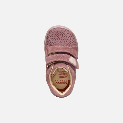 Sneakers with straps MACCHIA BABY GIRL Dark Rose - image number 5 | GEOX