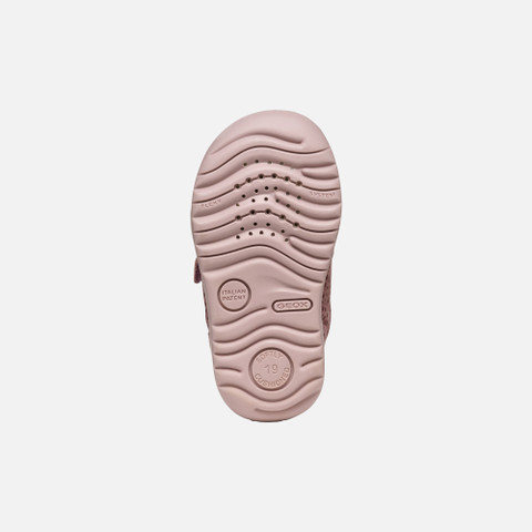 Sneakers with straps MACCHIA BABY GIRL Dark Rose - image number 6 | GEOX
