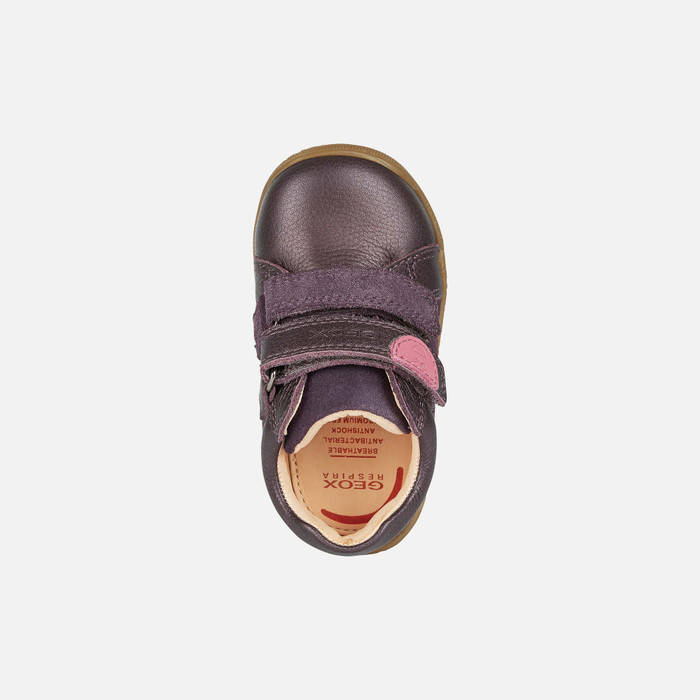 Geox® MACCHIA Bébé Fille: chaussures à scratch violet