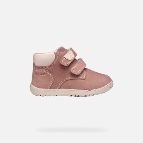 Sneakers with straps MACCHIA BABY Dark Pink/Light rose - image number 1 | GEOX