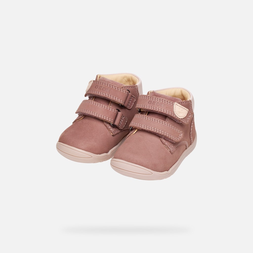 Sneakers with straps MACCHIA BABY Dark Pink/Light rose - image number 7 | GEOX
