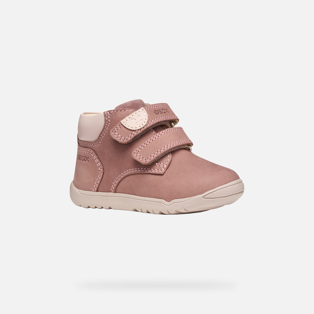 Sneakers with straps MACCHIA BABY Dark Pink/Light rose - image number 2 | GEOX