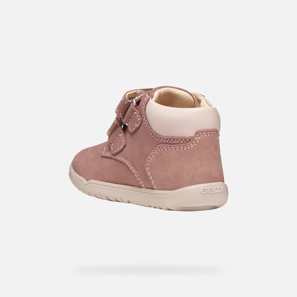 Sneakers with straps MACCHIA BABY Dark Pink/Light rose - image number 3 | GEOX