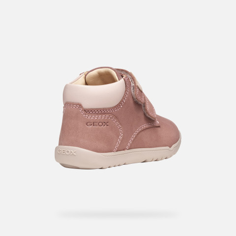 Sneakers with straps MACCHIA BABY Dark Pink/Light rose - image number 4 | GEOX