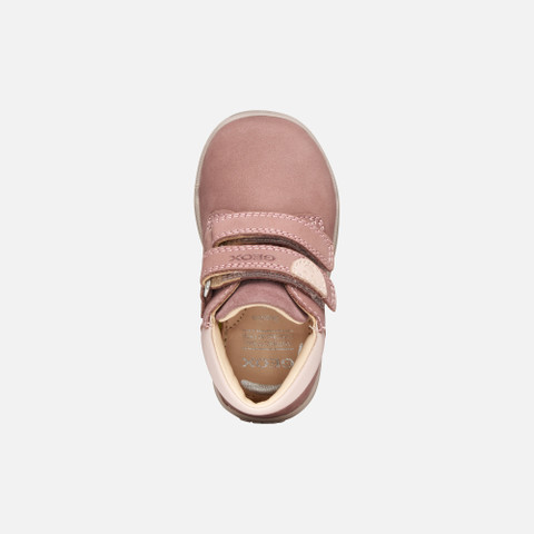 Sneakers with straps MACCHIA BABY Dark Pink/Light rose - image number 5 | GEOX