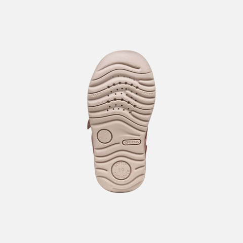 Sneakers with straps MACCHIA BABY Dark Pink/Light rose - image number 6 | GEOX