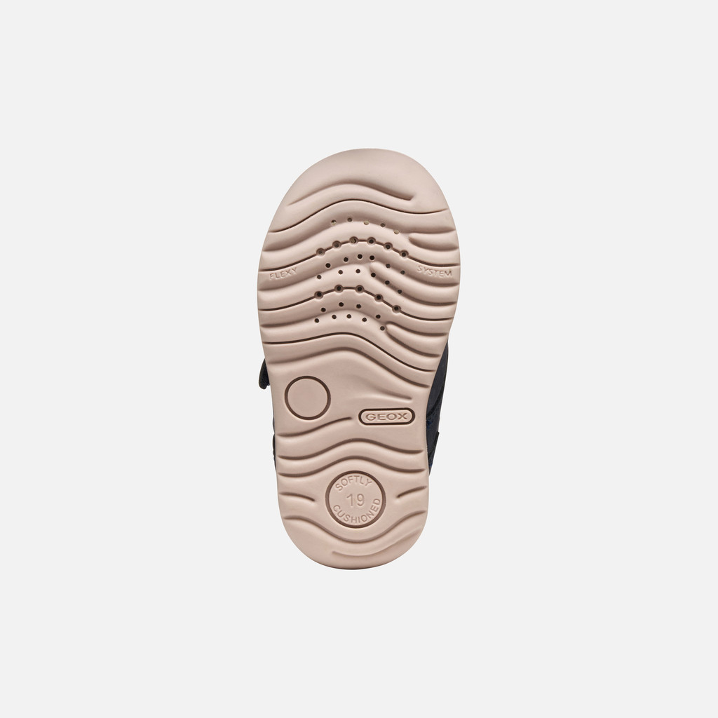 Sneakers with straps MACCHIA BABY Navy/Light rose - image number 6 | GEOX