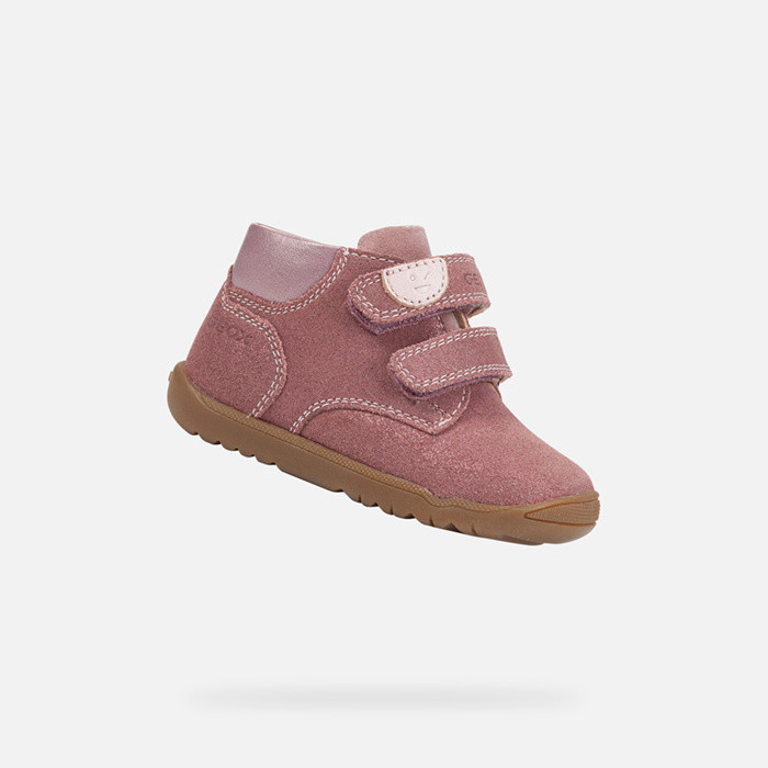 Sneakers with straps MACCHIA BABY GIRL Rose Smoke | GEOX