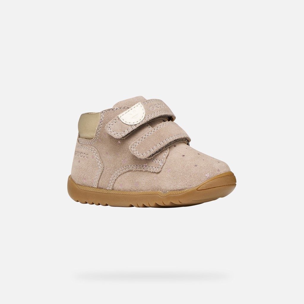Toddler velcro shoes MACCHIA BABY GIRL Dark Beige - image number 2 | GEOX