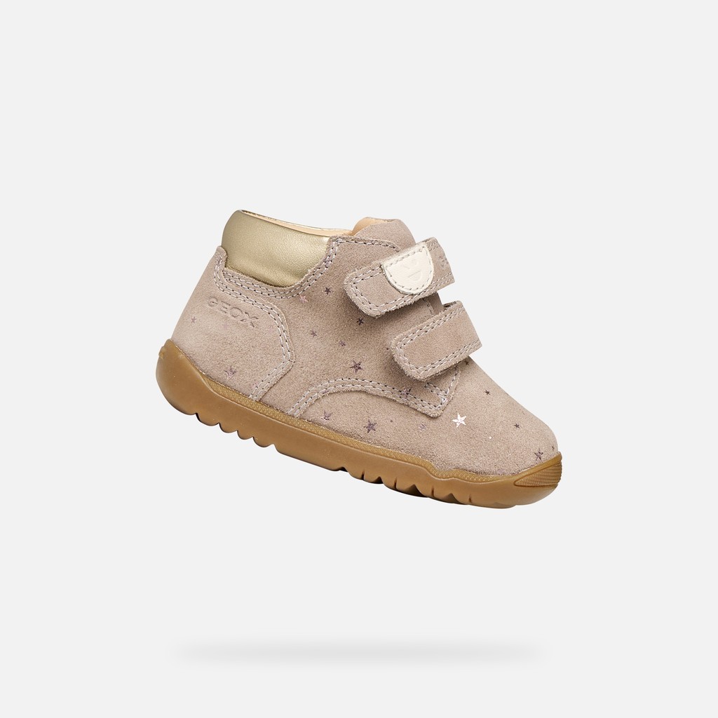 Toddler velcro shoes MACCHIA BABY GIRL Dark Beige - image number 0 | GEOX