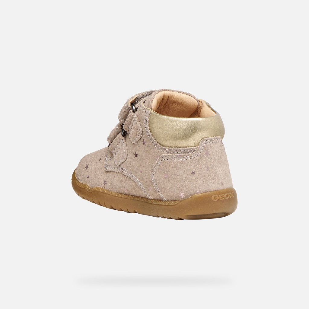 Toddler velcro shoes MACCHIA BABY GIRL Dark Beige - image number 3 | GEOX