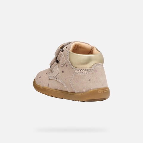 Toddler velcro shoes MACCHIA BABY GIRL Dark Beige - image number 3 | GEOX