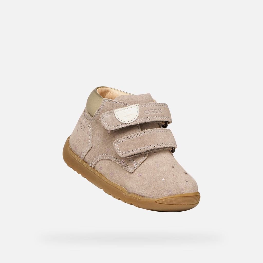 Toddler velcro shoes MACCHIA BABY GIRL Dark Beige - image number 4 | GEOX