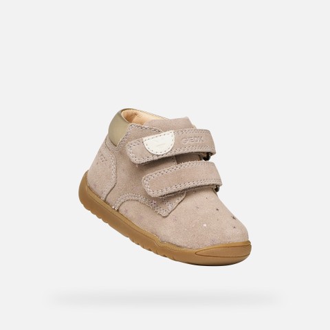 Toddler velcro shoes MACCHIA BABY GIRL Dark Beige - image number 4 | GEOX