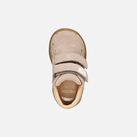 Toddler velcro shoes MACCHIA BABY GIRL Dark Beige - image number 5 | GEOX