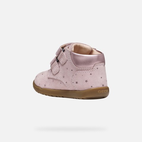 Chaussures b&eacute;b&eacute; scratch MACCHIA B&Eacute;B&Eacute; FILLE Vieux rose - image number 3 | GEOX