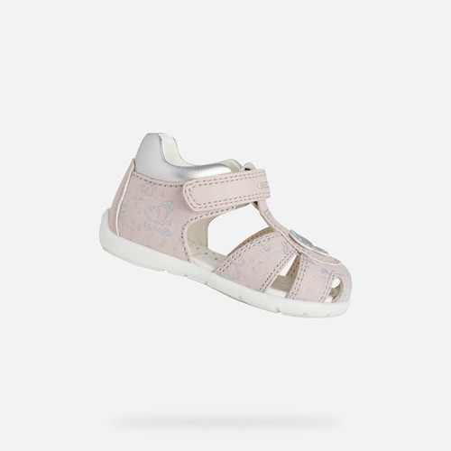FIRST STEPS BABY ELTHAN BABY GIRL - LIGHT ROSE/SILVER
