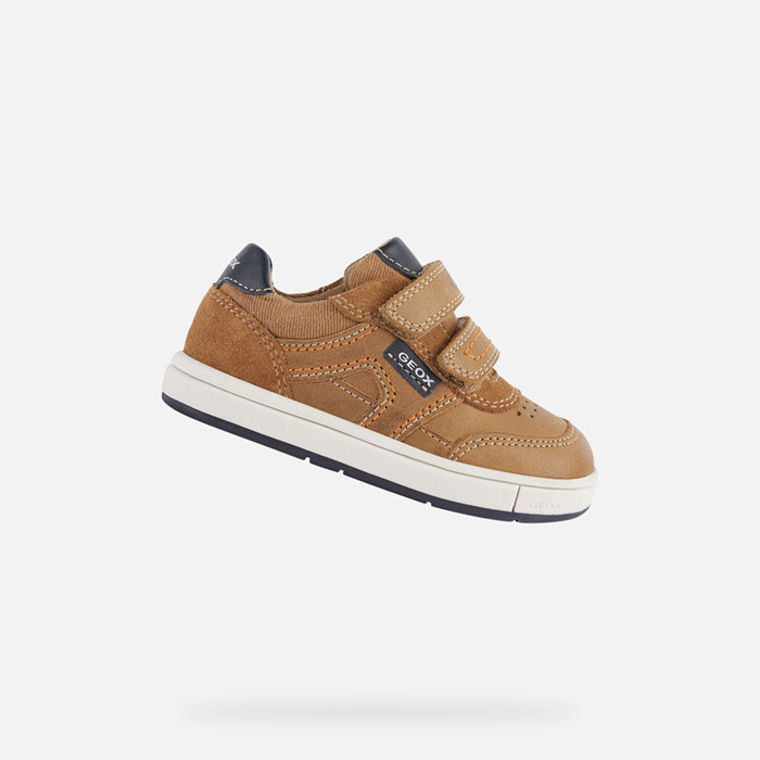 Velcro shoes TROTTOLA TODDLER Caramel/Navy | GEOX