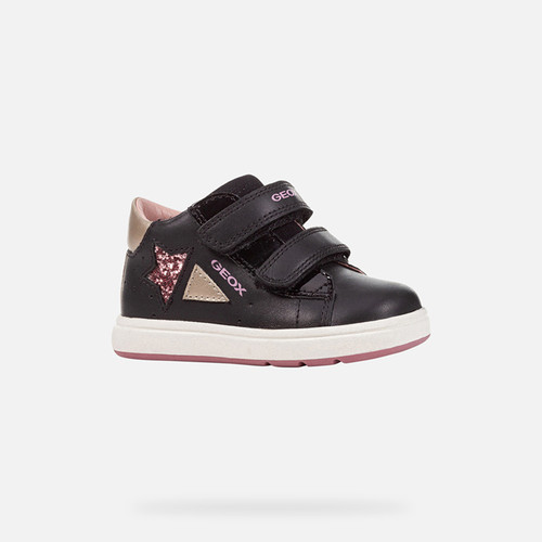 Velcro shoes BIGLIA BABY Black/Dark Pink | GEOX