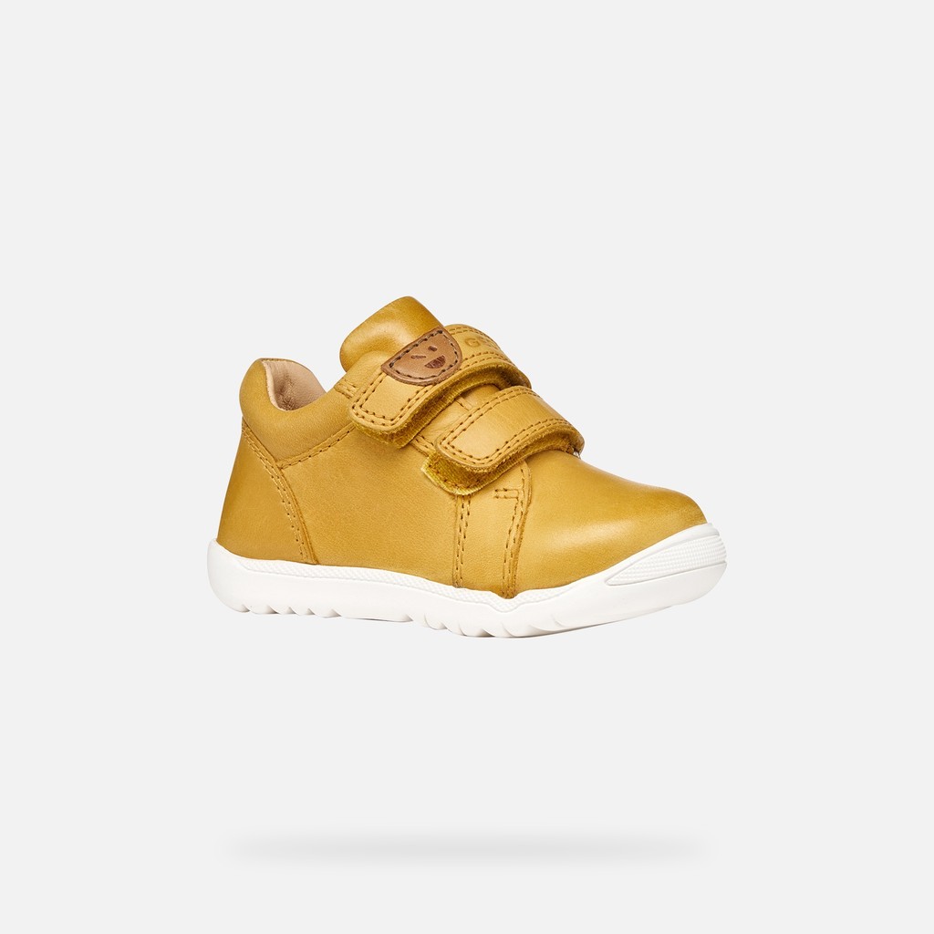 Velcro shoes MACCHIA BABY BOY Ochre Yellow - image number 2 | GEOX