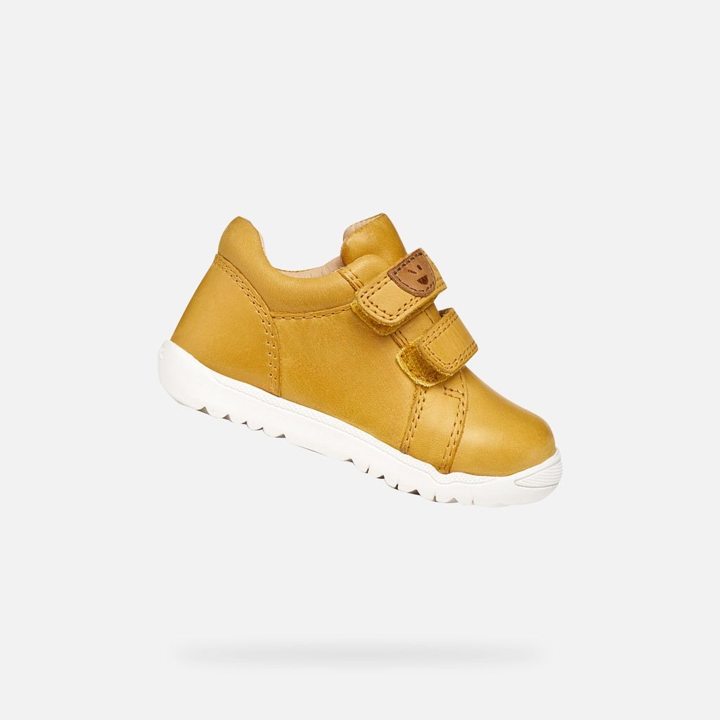 Velcro shoes MACCHIA BABY BOY Ochre Yellow - image number 0 | GEOX
