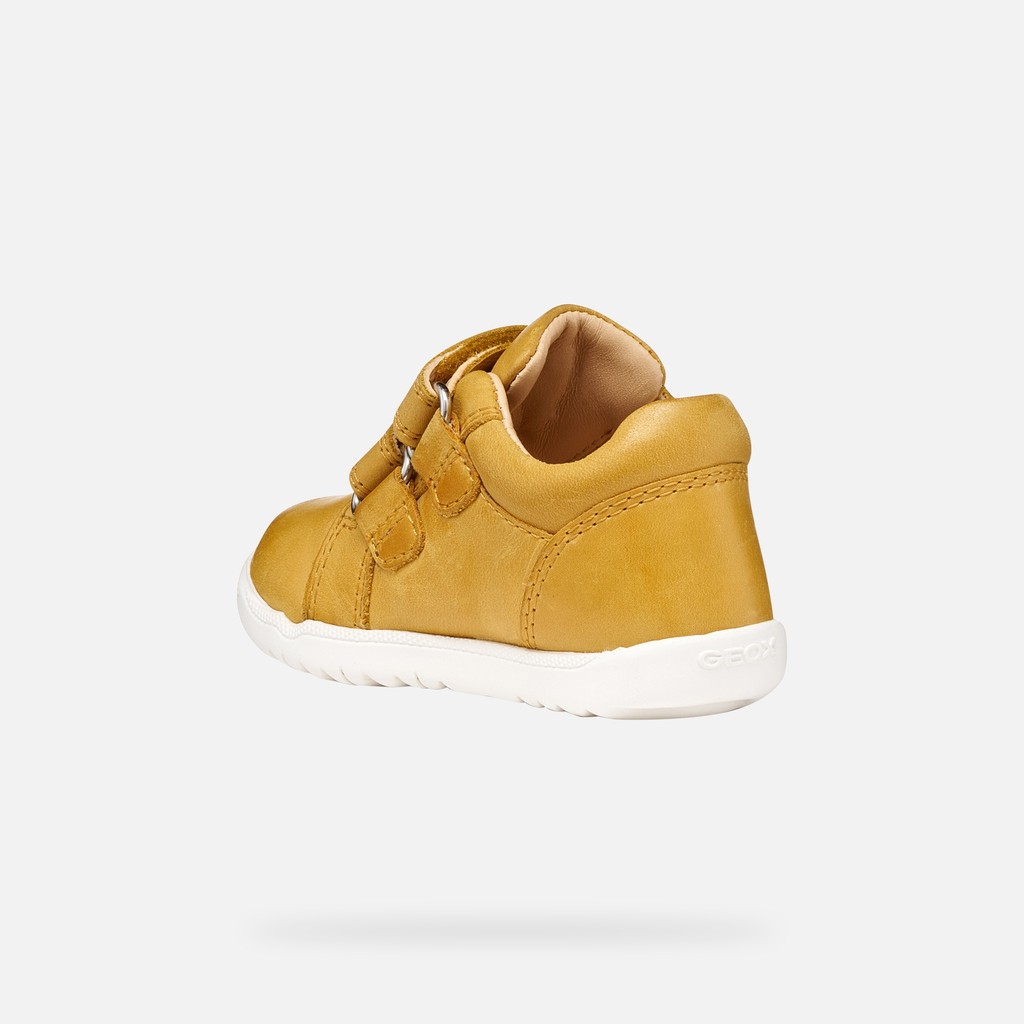 Velcro shoes MACCHIA BABY BOY Ochre Yellow - image number 3 | GEOX