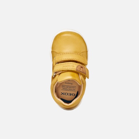 Velcro shoes MACCHIA BABY BOY Ochre Yellow - image number 5 | GEOX