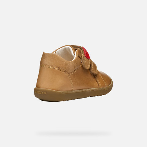 Velcro shoes MACCHIA BABY BOY Caramel - image number 4 | GEOX