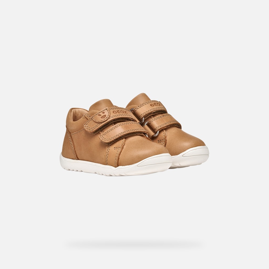 Schuhe mit Klettverschluss MACCHIA BABY JUNGE Cognac - image number 5 | GEOX
