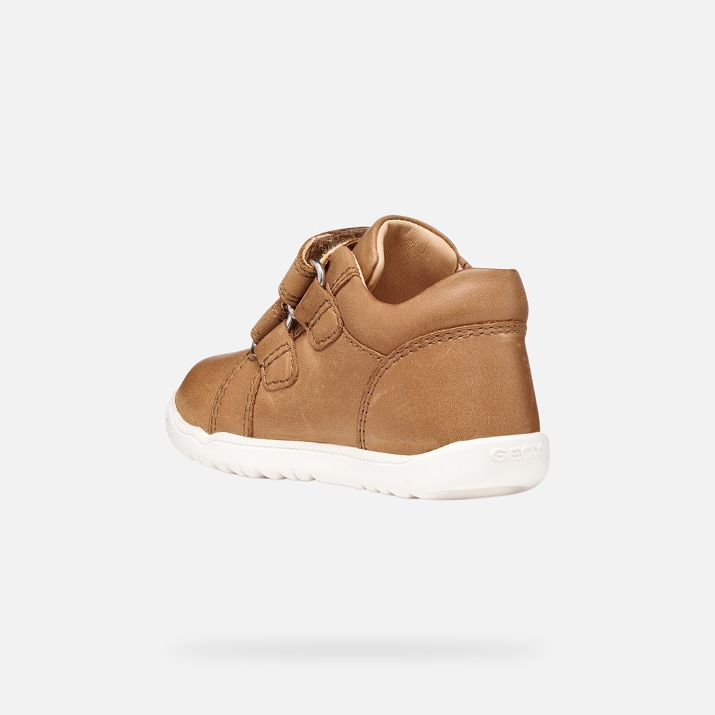 Schuhe mit Klettverschluss MACCHIA BABY JUNGE Cognac - image number 3 | GEOX