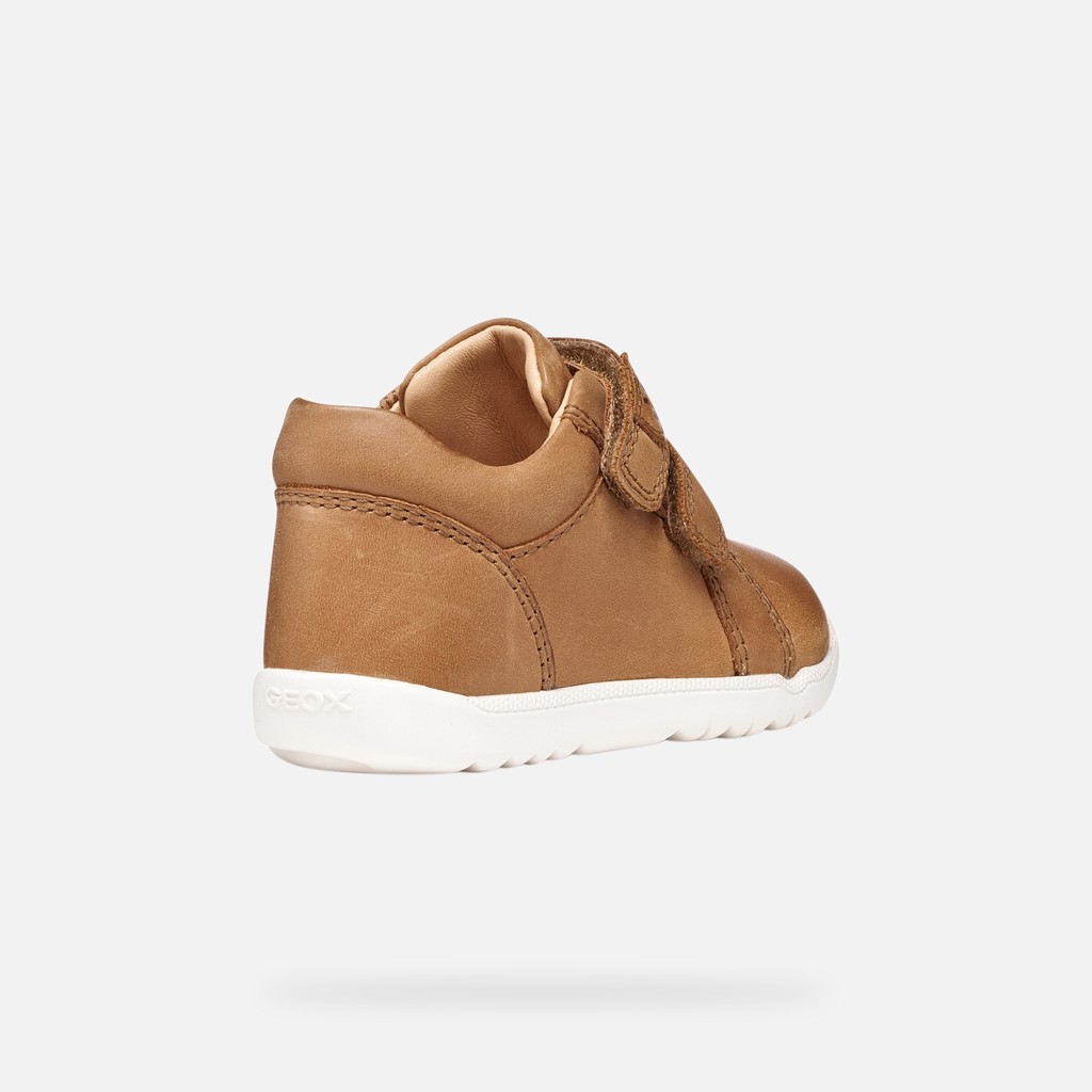 Schuhe mit Klettverschluss MACCHIA BABY JUNGE Cognac - image number 4 | GEOX