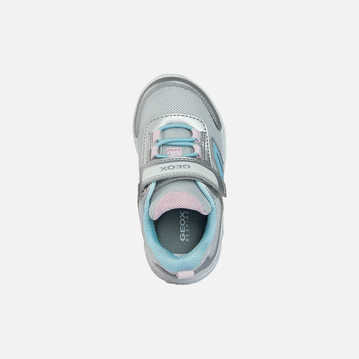 Geox® Baby Girl's Silver Top Sneakers | Geox ®
