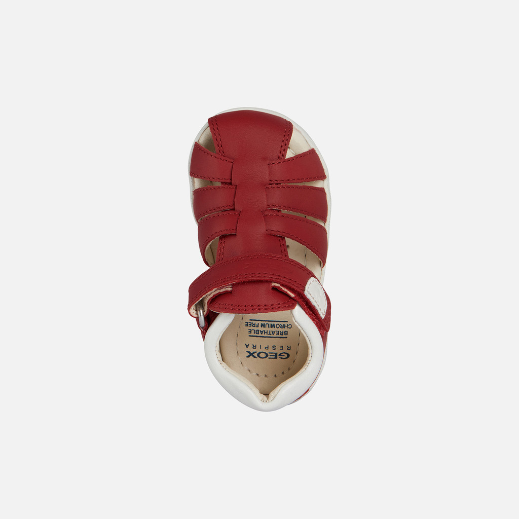 Geox SANDAL MACCHIA Baby Boy s Red Closed Toe Sandals Geox