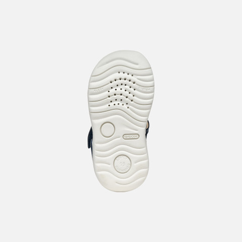 closed toe sandals SANDAL MACCHIA BABY Avio/White - image number 6 | GEOX