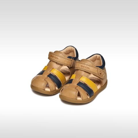 Sandali chiusi SANDAL MACCHIA NEONATO Whisky/Blu navy - image number 1 | GEOX
