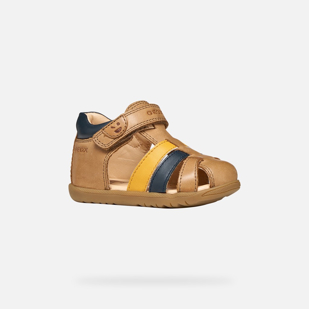 Closed toe sandals SANDAL MACCHIA BABY BOY Whisky/Navy - image number 2 | GEOX