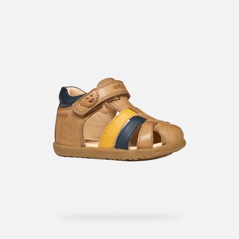 Closed toe sandals SANDAL MACCHIA BABY BOY Whisky/Navy - image number 2 | GEOX