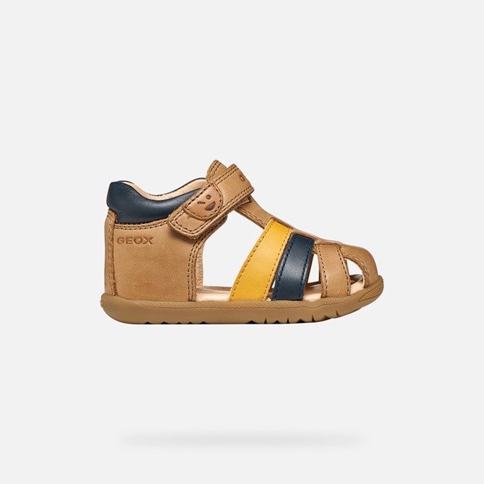 Closed toe sandals SANDAL MACCHIA BABY BOY Whisky/Navy | GEOX