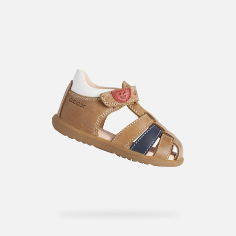 Geox® MACCHIA: Baby's Caramel Closed Toe Sandals | Geox®