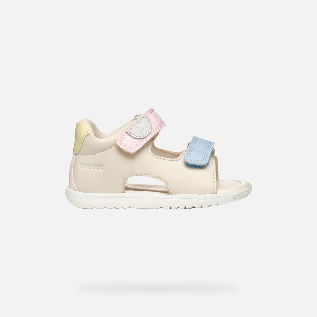 Sandal Macchia Bébé Fille Ivoire Clair/jaune Clair