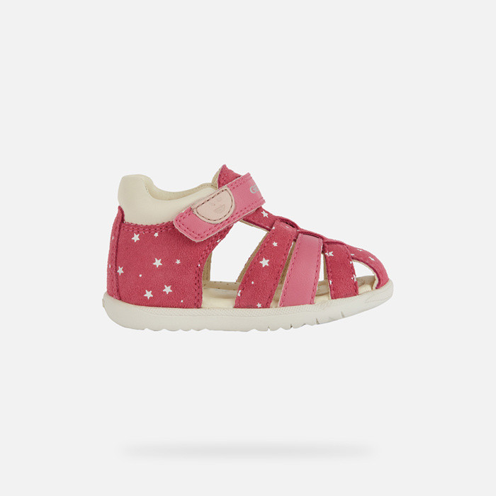 Closed toe sandals SANDAL MACCHIA TODDLER GIRL Dark Pink | GEOX