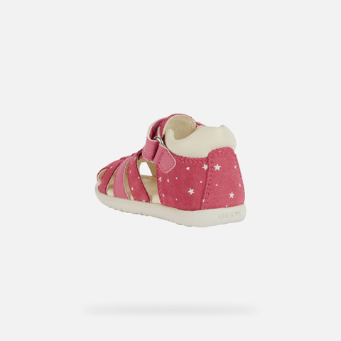 closed toe sandals SANDAL MACCHIA BABY GIRL Dark Pink - image number 3 | GEOX